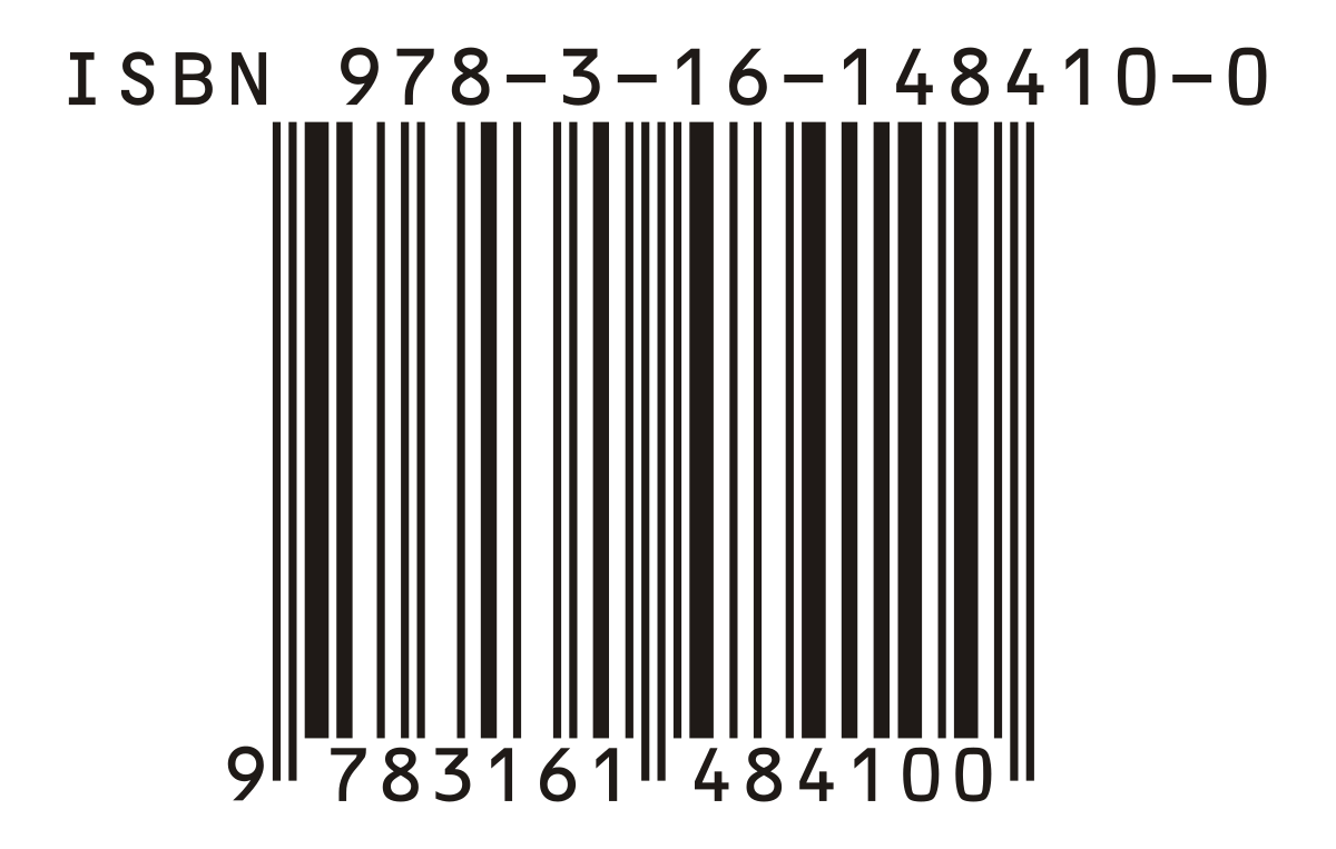 Example of ISBN code